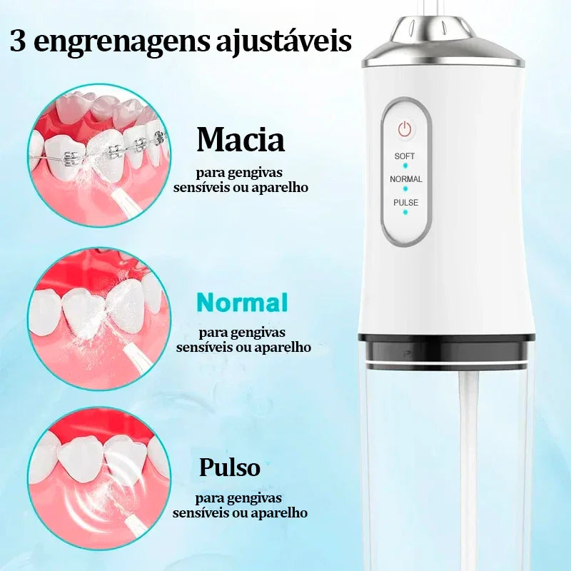 Irrigador Dental portátil Oral - BrilhoJet